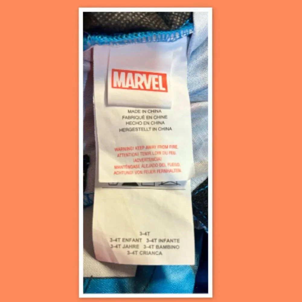Marvel Captain America Child Padded Jumpsuit Costume ~ 3-4T - Picture 2 of 2